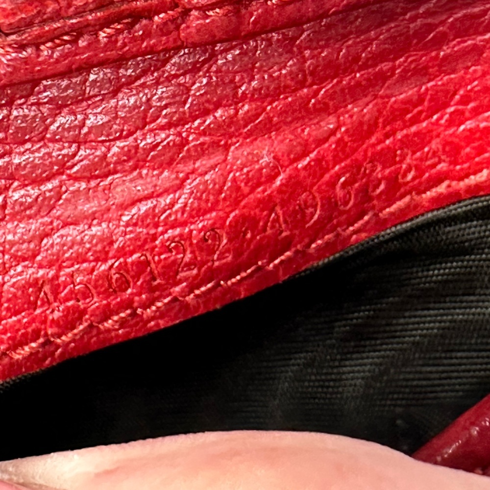 Gucci Marmont Red Leather Wallet EUC - Picture 7 of 14